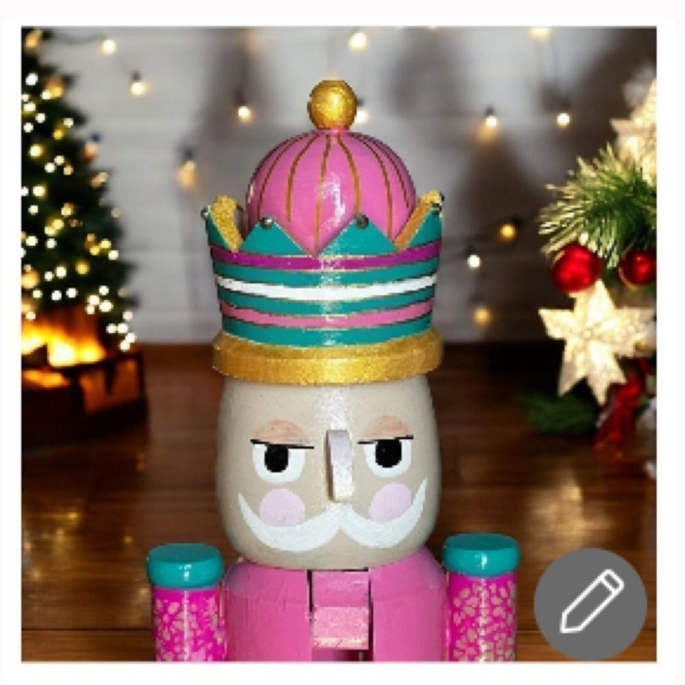 Hand Crafted Colorful Nutcracker Drum Major 18”h - Picture 2 of 10